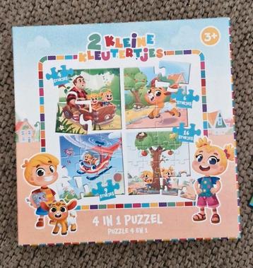 Puzzel 2 kleine kleutertjes 4 in 1. Leeftijd 3+ beschikbaar voor biedingen