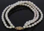 Fraaie barok parel dames armband 14k gouden sier slot luxe