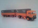 Herpa MAN F90 huifcombinatie W&K. nieuw, Ophalen of Verzenden, Nieuw, Bus of Vrachtwagen, Herpa