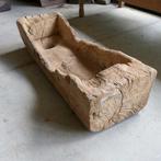 Landelijk LUMPANG teak hout vijzel bak schaal trog LU1 Bali, Antiek en Kunst, Kunst | Niet-Westerse kunst, Ophalen of Verzenden