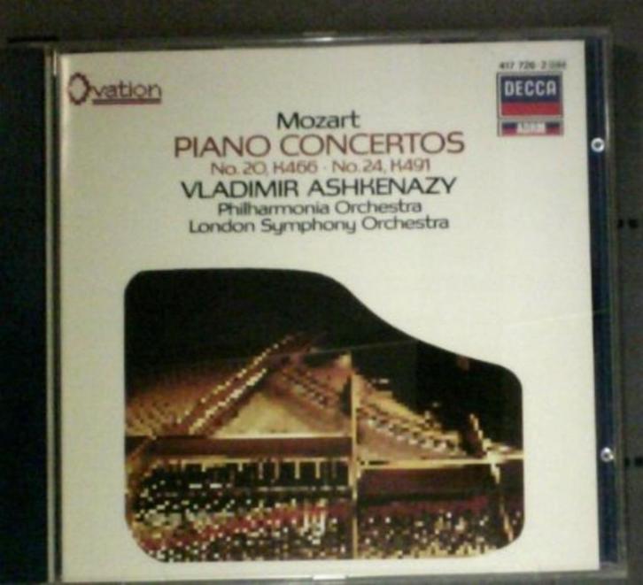 Mozart: Piano Concertos KV 466 & 491 / Ashkenazy (1987), Cd's en Dvd's, Cd's | Klassiek, Zo goed als nieuw, Orkest of Ballet, Classicisme