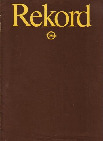 Brochure Opel Rekord 1981 beschikbaar voor biedingen