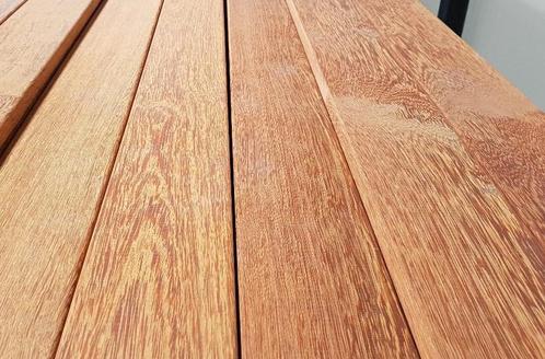 PARTIJ PRACHTIG SUCUPIRA HARDHOUT VLONDERPLANKEN 21X145X3350, Tuin en Terras, Terrasdelen en Vlonders, Nieuw, Hout, Ophalen of Verzenden