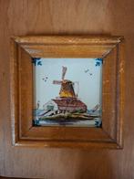 Vintage tegeltje ,wandtegel met molen, Ophalen of Verzenden