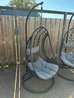 Te koop ei stoel/schommel zwart antraciet, Ophalen, Zo goed als nieuw, Kunststof