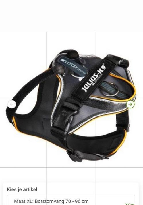 JULIUS-K9 IDC Longwalk Powertuigje Zwart/Grijs  Maat XL, Dieren en Toebehoren, Hondenhalsbanden en Penningen, Zo goed als nieuw