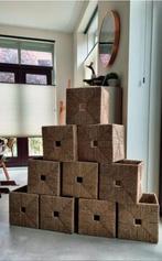 6x Knipsa Ikea rieten rotan zeegras manden bakken, Huis en Inrichting, Ophalen, Mand, Vierkant, Zo goed als nieuw