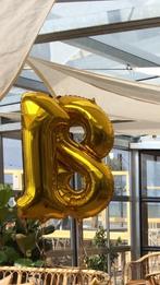 Helium ballon / cijfer 1 en 8 / ballonnen met gewichtjes, Nieuw, Versiering, Ophalen, Verjaardag
