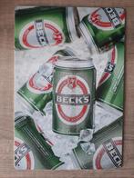 Beck's Bier 20x30 cm Reclamebord, Verzamelen, Ophalen of Verzenden, Nieuw, Reclamebord, Plaat of Schild, Overige merken