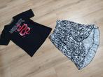 Set Retour overslag rok tshirt We fashion als nieuw 170/176, Meisje, Ophalen of Verzenden, Zo goed als nieuw, Setje