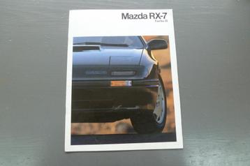 Mazda RX-7 Turbo II folder 1987 beschikbaar voor biedingen