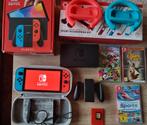Nitendo Switch OLED inclusief accessoires en 4 spellen, Met games, Met 2 controllers, Zo goed als nieuw, Switch OLED