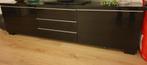 Ikea Hoogglans Zwart TV Meubel met Lades & Kleppen, Huis en Inrichting, Kasten | Televisiemeubels, Ophalen, Kunststof, Gebruikt