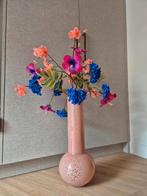 Dutz vaas met kleurrijk zijde, Ophalen, Zo goed als nieuw, Overige kleuren, Minder dan 50 cm