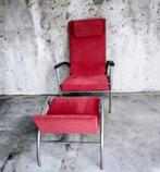 KEBE lounge chair met hocker 1980's, Huis en Inrichting, Fauteuils, Ophalen of Verzenden, Zo goed als nieuw, 75 tot 100 cm