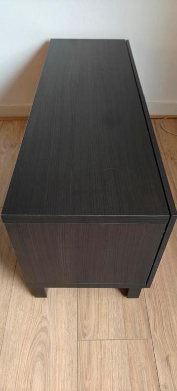 Zwart Ikea BESTÄ TV-Meubel met 2 Drukdeuren - afbeelding 3