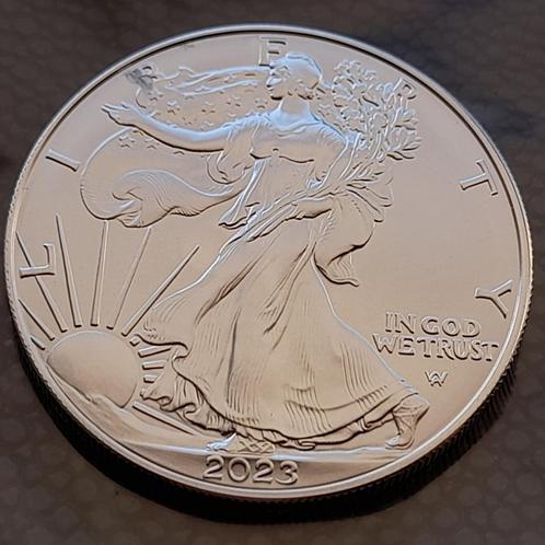 2023 American Eagle 1 oz silver, Postzegels en Munten, Munten | Amerika, Noord-Amerika, Zilver, Verzenden