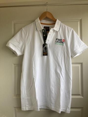 Nieuwe witte polo van PME in maat S beschikbaar voor biedingen