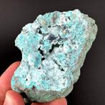 Chrysocolla met Malachiet (Druzy) uit Congo, Ophalen of Verzenden, Mineraal
