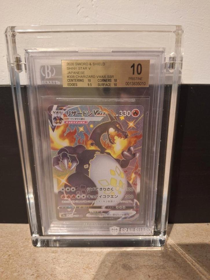 Charizard VMAX SSR - BGS 10 Pristine, Hobby en Vrije tijd, Verzamelkaartspellen | Pokémon, Nieuw, Losse kaart, Foil, Ophalen of Verzenden