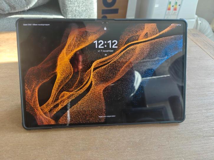 Samsung Galaxy Tab S8 Ultra 12GB RAM 5G + Wifi 256GB, Computers en Software, Android Tablets, Zo goed als nieuw, Wi-Fi en Mobiel internet