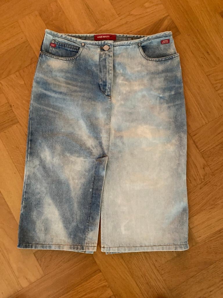 Miss Sxty jeans rokje maat M, Maat 38/40 (M), Blauw, Miss Sixty, Ophalen of Verzenden