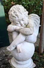 Mooi tuinbeeld cherubijntje engelen herderin, Tuin en Terras, Tuinbeelden, Ophalen