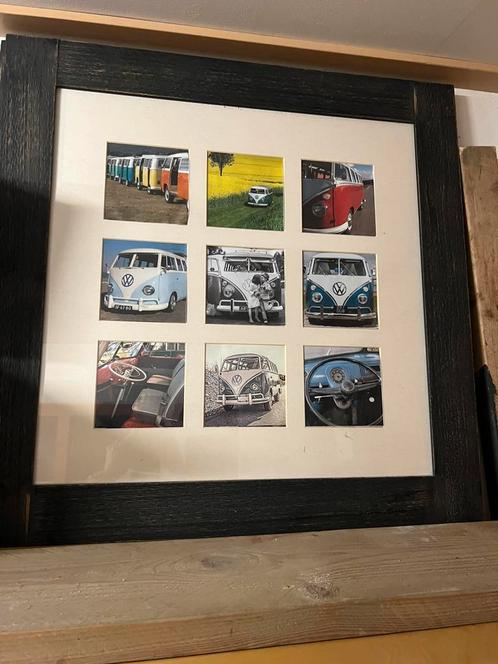 VW bus camper t1 retro set verzameling foto’s in lijst, Verzamelen, Automerken, Motoren en Formule 1, Gebruikt, Auto's, Ophalen of Verzenden