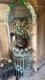Brocante wijnrek, Ophalen, Gebruikt, 15 tot 25 flessen, Metaal