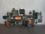Metalen wanddecoratie “Fleurige hoekjes”, Huis en Inrichting, Woonaccessoires | Overige, Ophalen, Zo goed als nieuw
