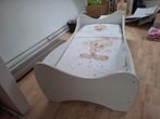 Peuterbed, wit, Gebruikt, 70 tot 85 cm, 140 tot 160 cm, Ophalen