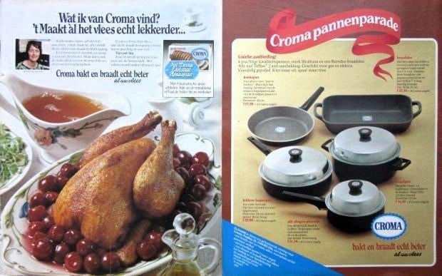 18 vintage advertenties reclames Croma 64-81 baken eten, Verzamelen, Ophalen of Verzenden, Gebruikt, Overige typen