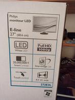 Philips 27 inch led (zie sticker), Computers en Software, Monitoren, Draaibaar, Gebruikt, Phillips., Full HD