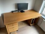 Massief eiken bureau, Huis en Inrichting, Bureaus, Ophalen, Bureau