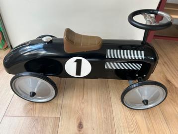 Goki retro loopauto zwart. Als nieuw, gestaan als decoratie. beschikbaar voor biedingen