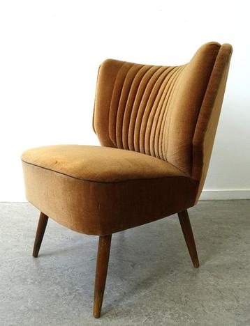 Vintage cocktail chair Artifort clubfauteuil Fifties stoel beschikbaar voor biedingen