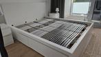 Ikea Malm wit 160x200 incl. Lattenbodem en lades, Ophalen, Gebruikt, Wit, Tweepersoons