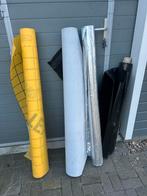 Bouwfolie open doek bouwplastic aluminium damp dampdicht, Doe-het-zelf en Verbouw, Zeil en Folie, Ophalen of Verzenden, Zo goed als nieuw