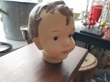 Beeld kinderhoofdje Clayre & eef. beschikbaar voor biedingen