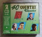 2CD - 40 Country classics (Frankie Laine, Sandy Posey e.a.), Ophalen of Verzenden