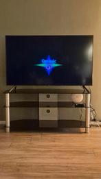 Glazen TV Meubel - 110x40x52 cm, Ophalen, 100 tot 150 cm, Glas, Minder dan 100 cm