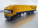 Lion car Daf CF Van Uden Logistics bakwagen 1:50, Ophalen of Verzenden, Zo goed als nieuw, Bus of Vrachtwagen, Lion Toys