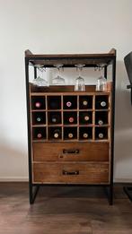 Wijnkast, Huis en Inrichting, Woonaccessoires | Wijnrekken, Ophalen, Zo goed als nieuw, Hout, 25 flessen of meer