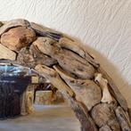Spiegel - driftwood / drijfhout lijst - 100 cm - TTM Wonen, Huis en Inrichting, Woonaccessoires | Spiegels, Www.ttmwonen.nl, 100 tot 150 cm