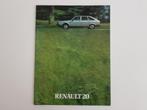 Renault 20 modellen brochure 1980, Ophalen of Verzenden, Renault, Renault
