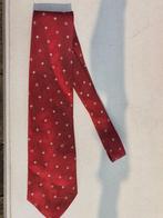 Vintage Retro Tijdloze Rode Glanzende Stropdas met Patroon, Kleding | Heren, Stropdassen, Ophalen of Verzenden, Rood