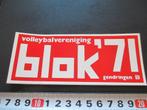 sticker gendringen volleybal vereniging BLOK '71 *, Verzamelen, Ophalen, Zo goed als nieuw