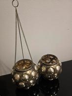 Glazen kaarsenhangers, Ophalen of Verzenden, Zo goed als nieuw, Overige materialen, Minder dan 25 cm