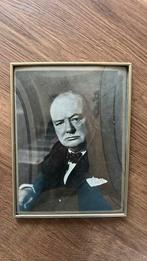 Winston Churchill foto ingelijst, 1940 tot 1960, Ophalen of Verzenden, Foto, Zo goed als nieuw