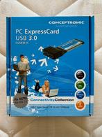 Conceptronic PC Express Card 2-port USB 3.0, Ophalen of Verzenden, Zo goed als nieuw